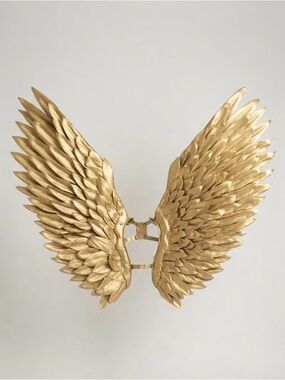 Ornate Gold Angel Wings Costume Cosplay